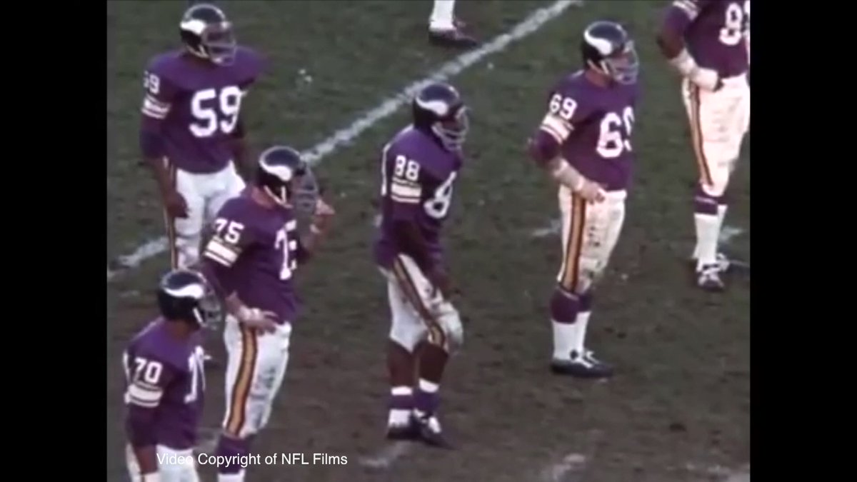 As the Vikings got to 5-0 in 1975, it is the front 4 of Minnesota that  wreaked h